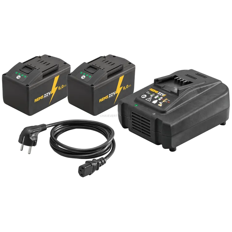 Power-Pack REMS 22V SFC 2 x 9,0 AH + Carregador 290 W Power-Pack REMS 22V SFC 2 x 9,0 AH + Carregador 290 W